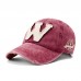 Men Cotton W Letter Embroidery Fashion Casual Wild Adjustable Outdoor Sunscreen Sun Hat Baseball Hat