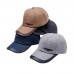 Men Wool Felt Casual All  match Adjustable Outdoor Sunshade Peaked Caps Baseball Caps