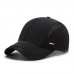 Men’s Taslon Fabric Mesh Breathable Sunscreen Adjustable Outdoor Sports Baseball Cap