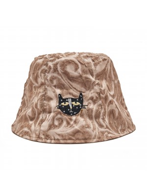 Men’s Cotton Polyester Outdoor Casual Leopard Jacquard Tie Dye Bucket Hat Street Sun Hat