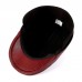 Men’s Crocodile Grain Sheepskin Autumn And Winter Windproof Warm Retro Casual Beret Flat Cap