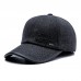 Men Wool Felt Letter Print Embroidery Casual All  match Adjustable Outdoor Sunshade Baseball Caps