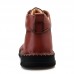 Men Pure Color Toe Protected Hand Stitching Leather Ankle Boots