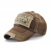 Men Cotton Nostalgic Open Thread Stitching Outdoor Adjustable Sunshade Baseball Hat