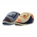 Men Cotton Colorblock Patchwork Breathable Sunshade Short Brim Casual Vintage Forward Hats Beret Flat Caps