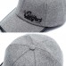 Men Wool Felt Letter Print Embroidery Casual All  match Adjustable Outdoor Sunshade Baseball Caps