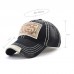 Men Cotton Nostalgic Open Thread Stitching Outdoor Adjustable Sunshade Baseball Hat