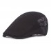 Men’s Cotton Visor Short Brim Casual Vintage Edgy Hat Beret Flat Cap